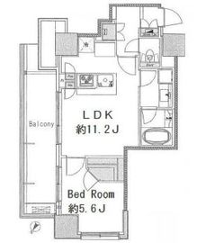 リビオ日本橋人形町 10階 間取り図