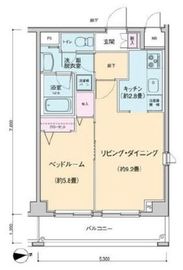 プロッシモ新宿 104 間取り図