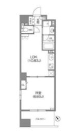 ルクレ新川レジデンス 1106 間取り図