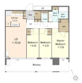 スカイズタワー＆ガーデン 40階 間取り図
