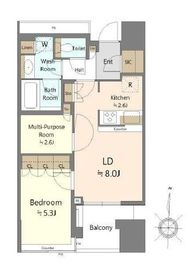 パークタワー錦糸町 5階 間取り図