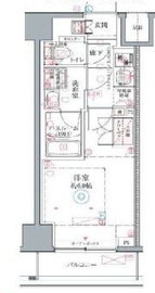 クレヴィスタ横浜関内Ⅱ 1004 間取り図