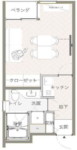 JP-BASE渋谷松濤 402 間取り図