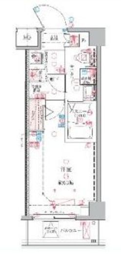 クレヴィスタ横浜綱島 4階 間取り図