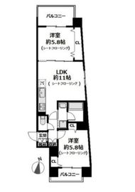 Portside Urban Residence (ポートサイドアーバンレジデンス) 303 間取り図