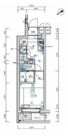 アルテシモアクレ 2階 間取り図