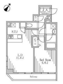 ホープシティ秋葉原 804 間取り図