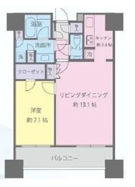 コンシェリア西新宿 24階 間取り図