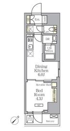 プライムガーデン大森 601 間取り図