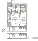 プライムガーデン大森 504 間取り図