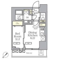 プライムガーデン大森 1205 間取り図