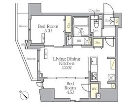 プライムガーデン大森 606 間取り図