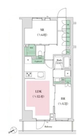 オープンレジデンシア葛西 4階 間取り図