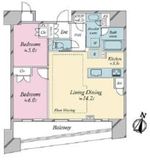 ブリリア日本橋浜町 12階 間取り図