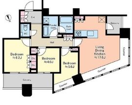 パークタワー勝どきミッド/サウス 39階 間取り図