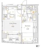 ブレシア新御徒町 7階 間取り図