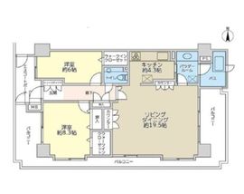 グランシティ天王洲アイル 14階 間取り図