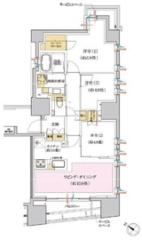 プラウド日本橋浜町 11階 間取り図