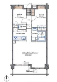 サンクタス目黒大塚山 2階 間取り図