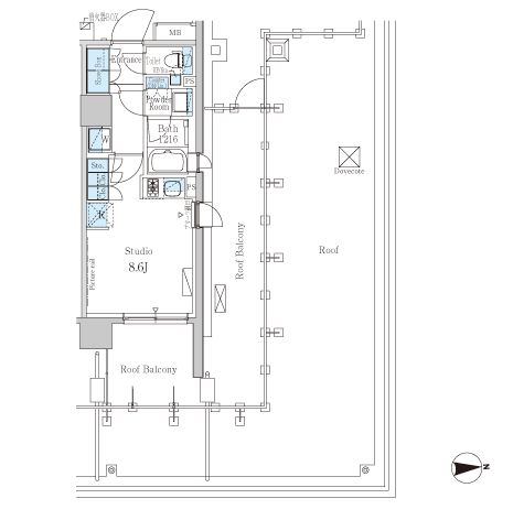 パークアクシス池田山 425 間取り図