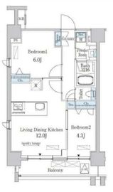 カーサスプレンディッド南麻布フラット 10F1 間取り図