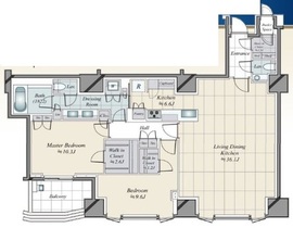 三田ガーデンヒルズ PARK MANSION 7階 間取り図