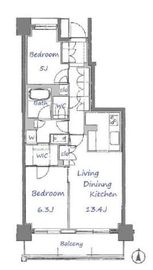 パークホームズ国立ステーションレジデンス 9階 間取り図
