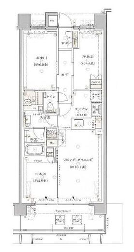 グランリビオ浜田山 2階 間取り図