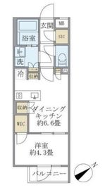 コンポジット早稲田鶴巻町 203 間取り図