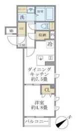 コンポジット早稲田鶴巻町 201 間取り図