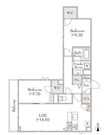 ベレオ三軒茶屋 302 間取り図
