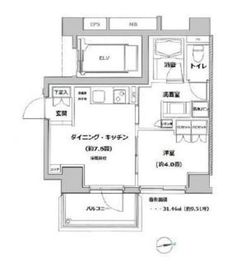 リビオ綱島 7階 間取り図