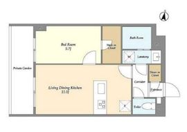 メゾンドオンディーヌ 113 間取り図