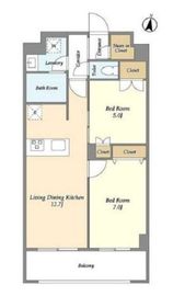 メゾンドオンディーヌ 309 間取り図