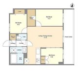 メゾンドオンディーヌ 106 間取り図