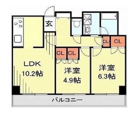 ラフィネ大崎 1階 間取り図