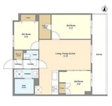 メゾンドオンディーヌ 207 間取り図