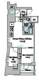 ブリリアイスト墨田曳舟 1101 間取り図