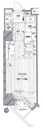 Feel A 渋谷 8階 間取り図