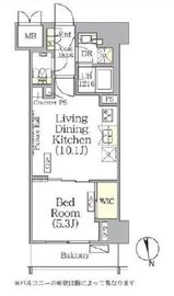 ザ・パークハビオ神楽坂レジデンスSouth 622 間取り図