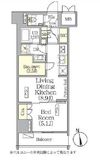 ザ・パークハビオ神楽坂レジデンスSouth 1007 間取り図