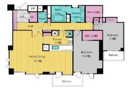 イクシクス麻布十番 4階 間取り図