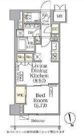 ザ・パークハビオ神楽坂レジデンスSouth 1025 間取り図
