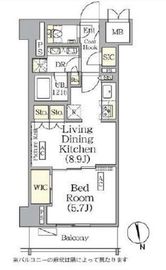 ザ・パークハビオ神楽坂レジデンスSouth 625 間取り図