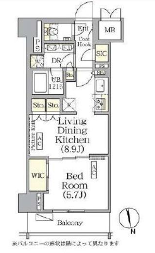 ザ・パークハビオ神楽坂レジデンスSouth 221 間取り図