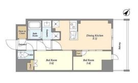 Augusta Residence新小岩 702 間取り図