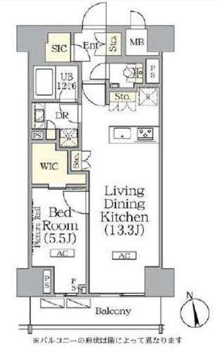 ザ・パークハビオ神楽坂レジデンスSouth 1011 間取り図