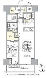 ザ・パークハビオ神楽坂レジデンスSouth 1011 間取り図