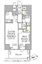 ザ・パークハビオ神楽坂レジデンスSouth 1015 間取り図