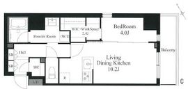 ラティエラ秋葉原 1204 間取り図